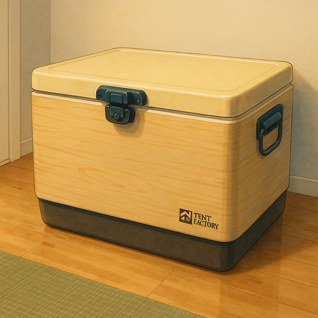 TENT FACTORY METAL COOLER BOXレビュー！無骨デザイン×高保冷力のキャンプ用クーラーボックス