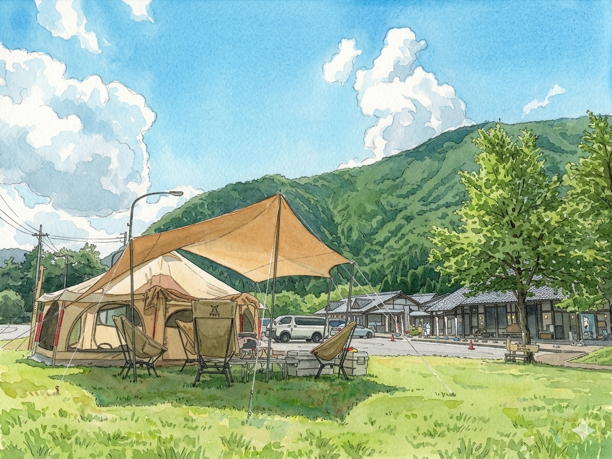 矢田川キャンプ場｜せせらぎと焚き火と、忘れかけてたやさしい時間