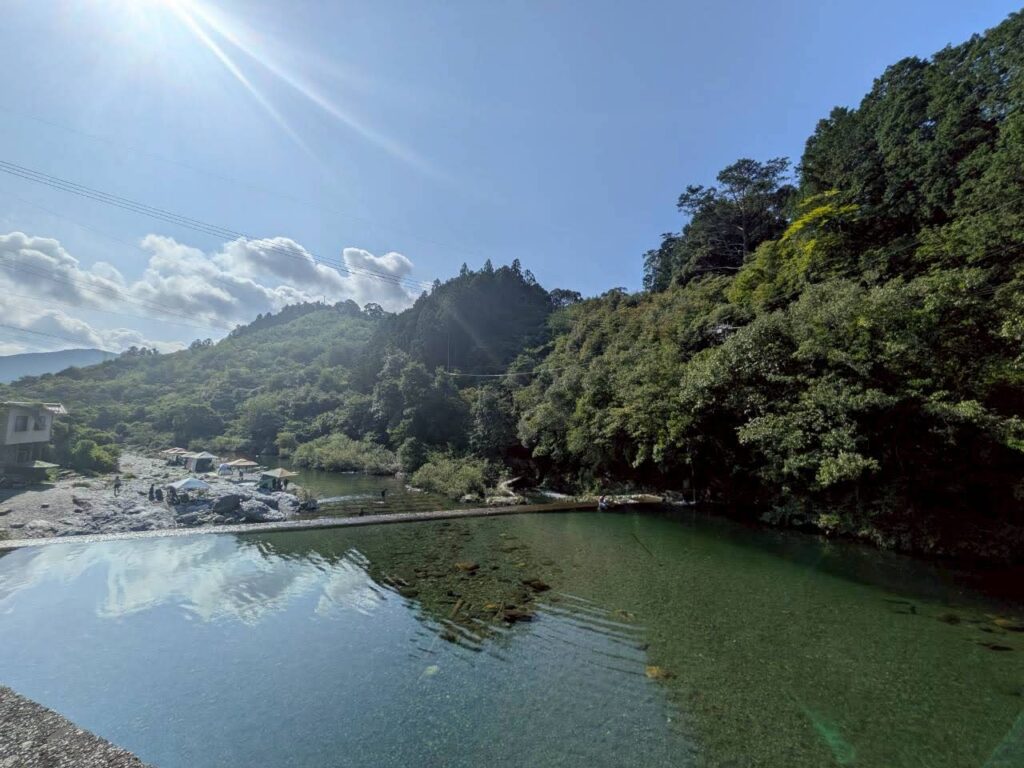 汗見川遊泳所場の全容