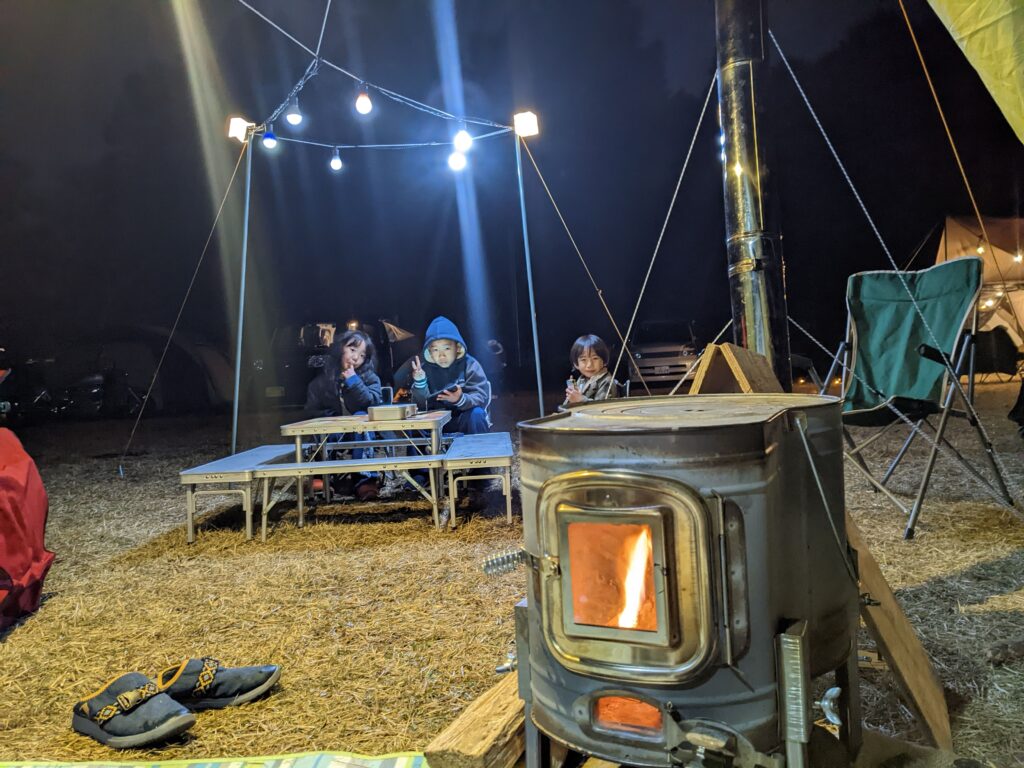 薪ストーブを使っての冬キャン!