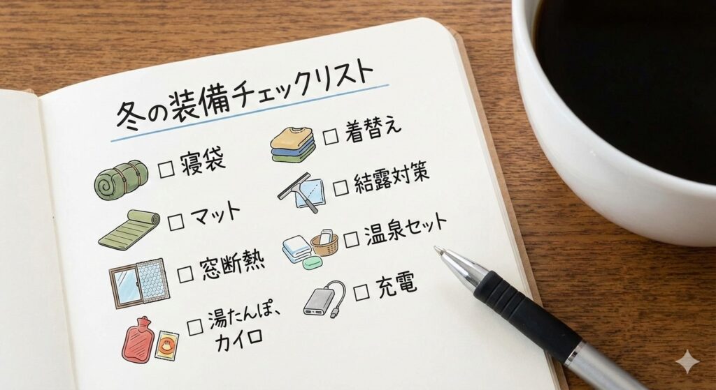 冬の装備チェックリスト