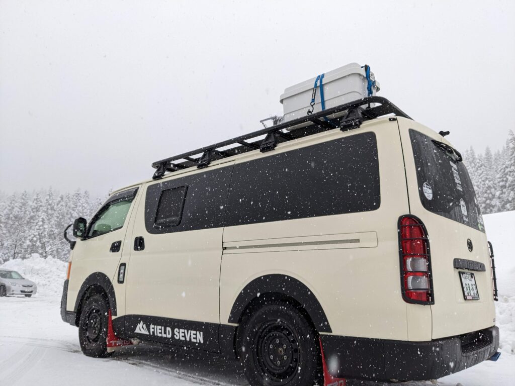 氷ノ山の雪景色と相棒
