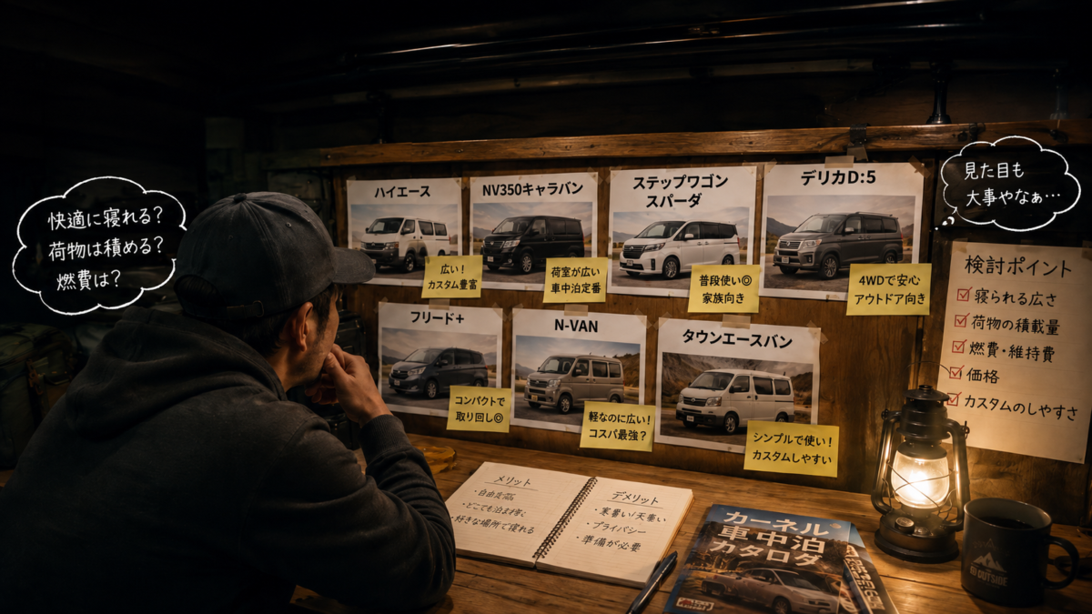 車中泊の車の選び方