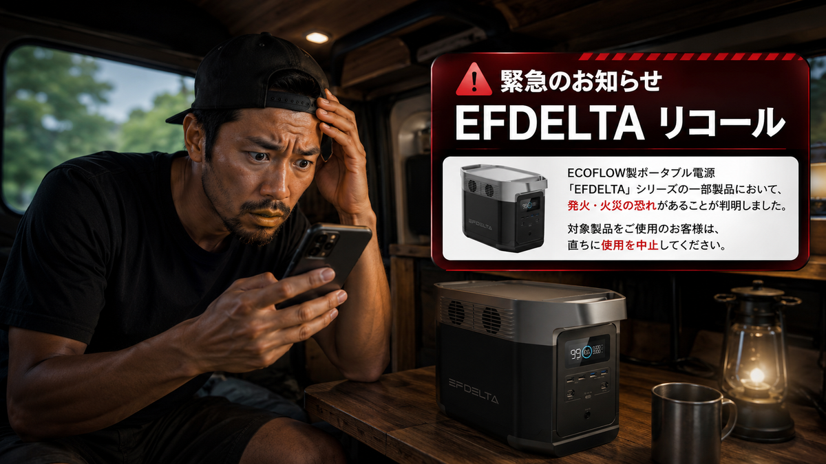 ーある日ネットニュースに、EFDELTAリコールのお知らせ。…正直、めっちゃ焦りました。