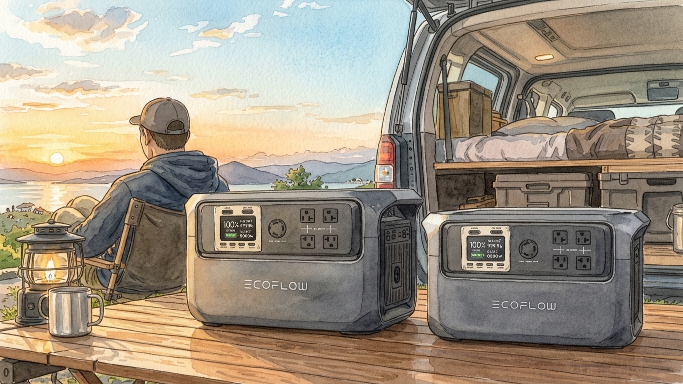 EcoFlow DELTA Gen4は車中泊に使える？DELTA 3 Plus持ちが「車には積まない」と決めた理由【2026年10月発売】